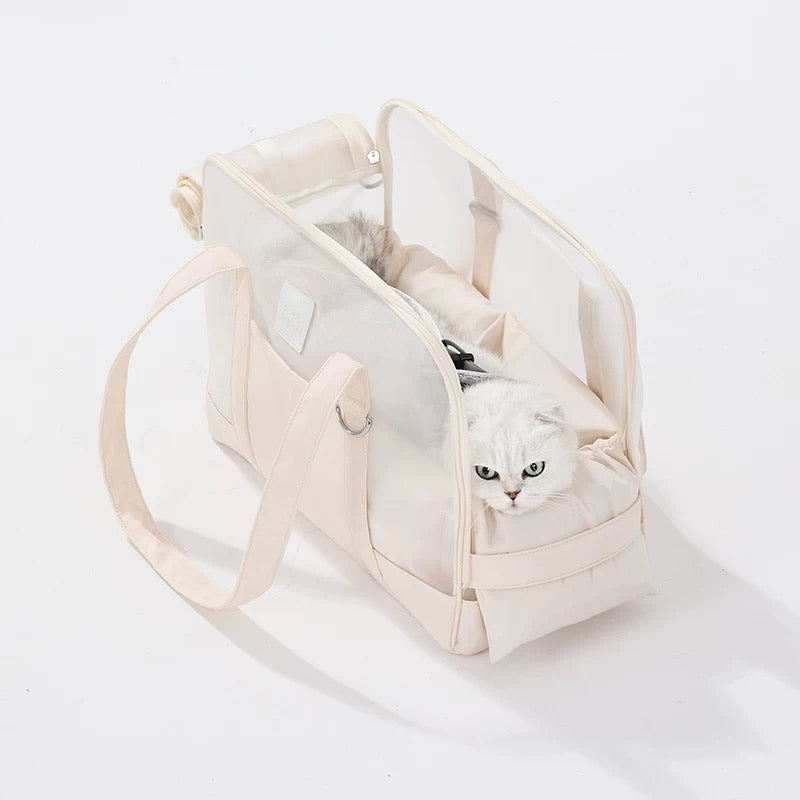 Breathable Summer Mesh Crossbody Pet Carrier Bag
