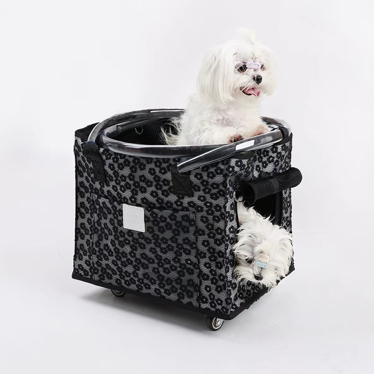 2-in-1 Rolling Pet Carrier