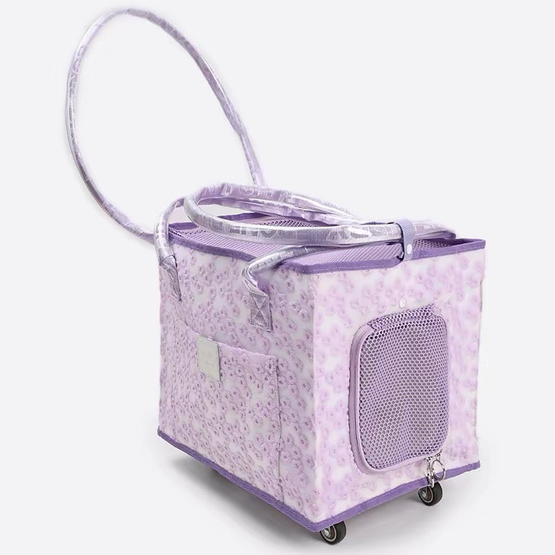 2-in-1 Rolling Pet Carrier