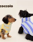 Contrasting Stripe Reversible Cotton Vest