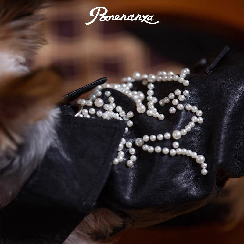 Signature Pearl Leather Jacket
