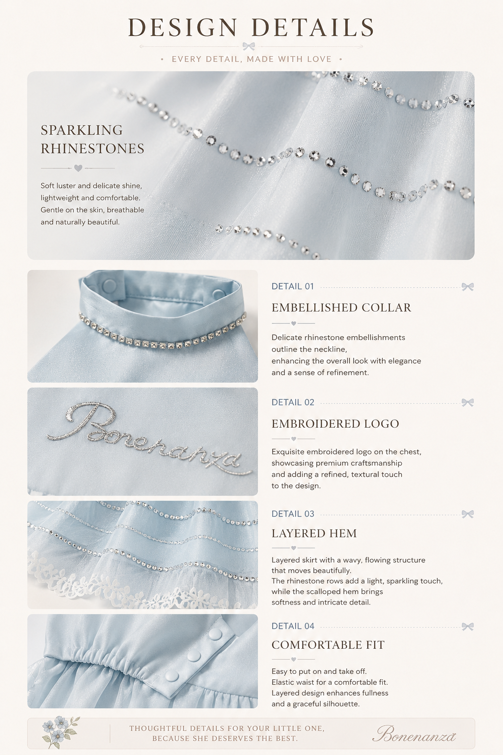 Anne's Diary Rhinestone Tulle Dress