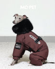 Winter Crush Fur-Collar Down Puffer Suit