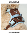 Chelsea Everyday Sporty H-shape Harness--Brown&Blue