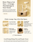 FurHugs Hide & Climb Cat Tree – A Cozy Space to Rest and Explore