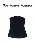Timeless Tailored Strapless Top