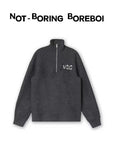 Minimal Half-Zip Wool Blend Sweater
