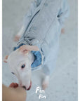 Cloud Blue Waterproof Utility Jumpsuit