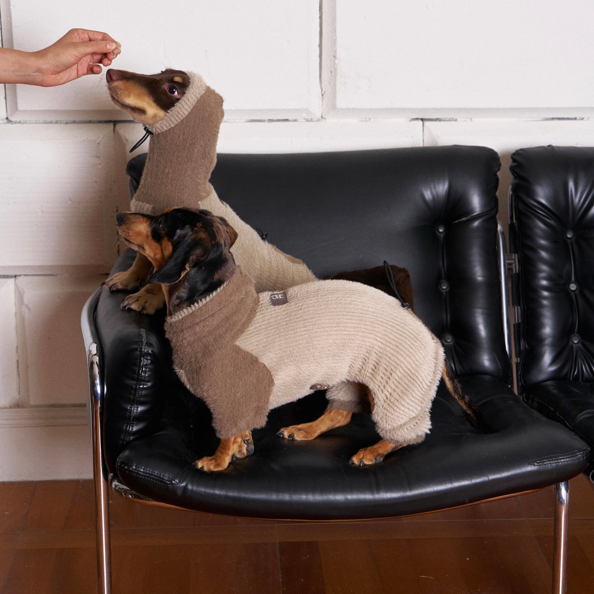 CozyWool Knit Suit – Chestnut Latte Edition