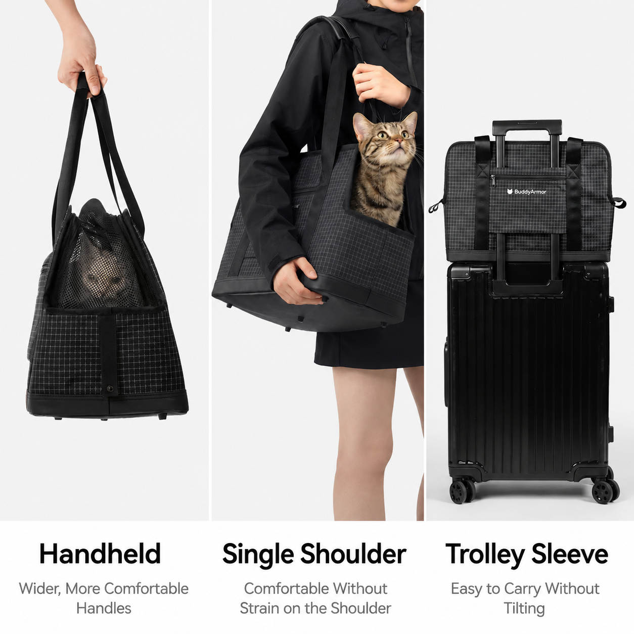 Breathable Travel Cat Carrier Tote