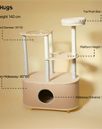 FurHugs Hide & Climb Cat Tree – A Cozy Space to Rest and Explore