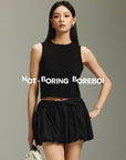 Timeless Sculpted Bubble Mini Skirt