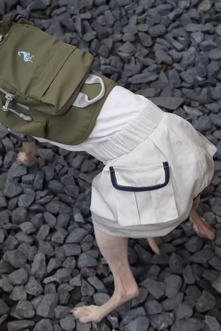 Milk Tea Utility Jumpsuit