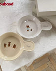Handle Ceramic Pet Bowl