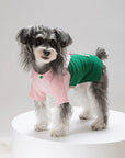 Colorblock Stripe Collar Tee