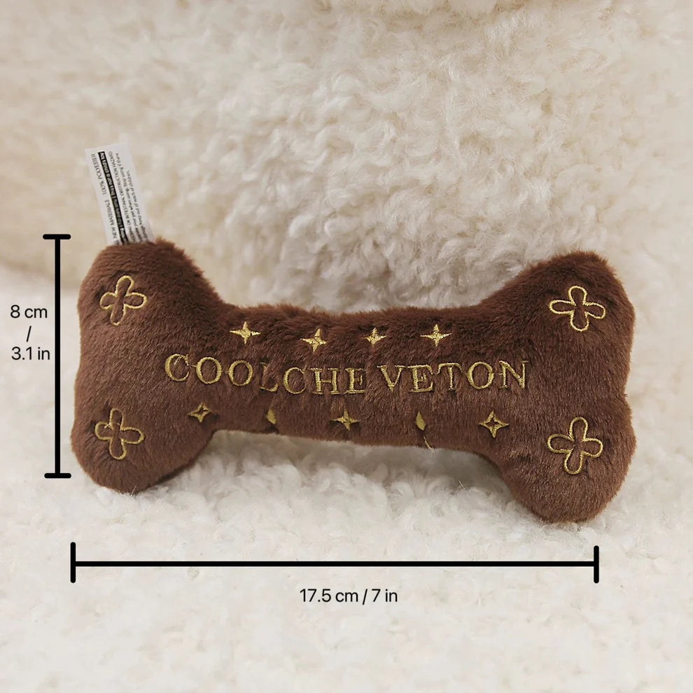 Coolche Veton Luxury Dog Toy Set (Bone &amp; Handbag)