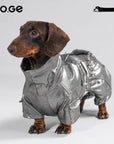 Moonlight Silver Dachshund Winter Jumpsuit