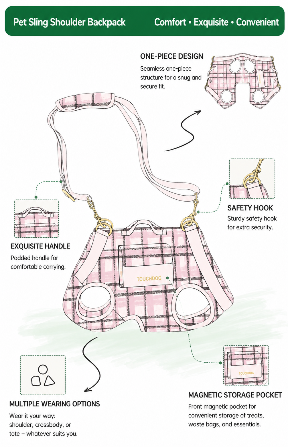Nelle Boulevard Harness Sling Carrier