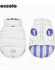 Contrasting Stripe Reversible Cotton Vest