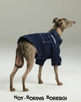 Minimal Cropped Denim Pet Jacket