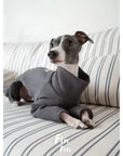 Oatmeal High-Neck Four-Legged Dog Jumpsuit