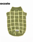 Plaid Contrasting Jacquard Two Leg Sweater