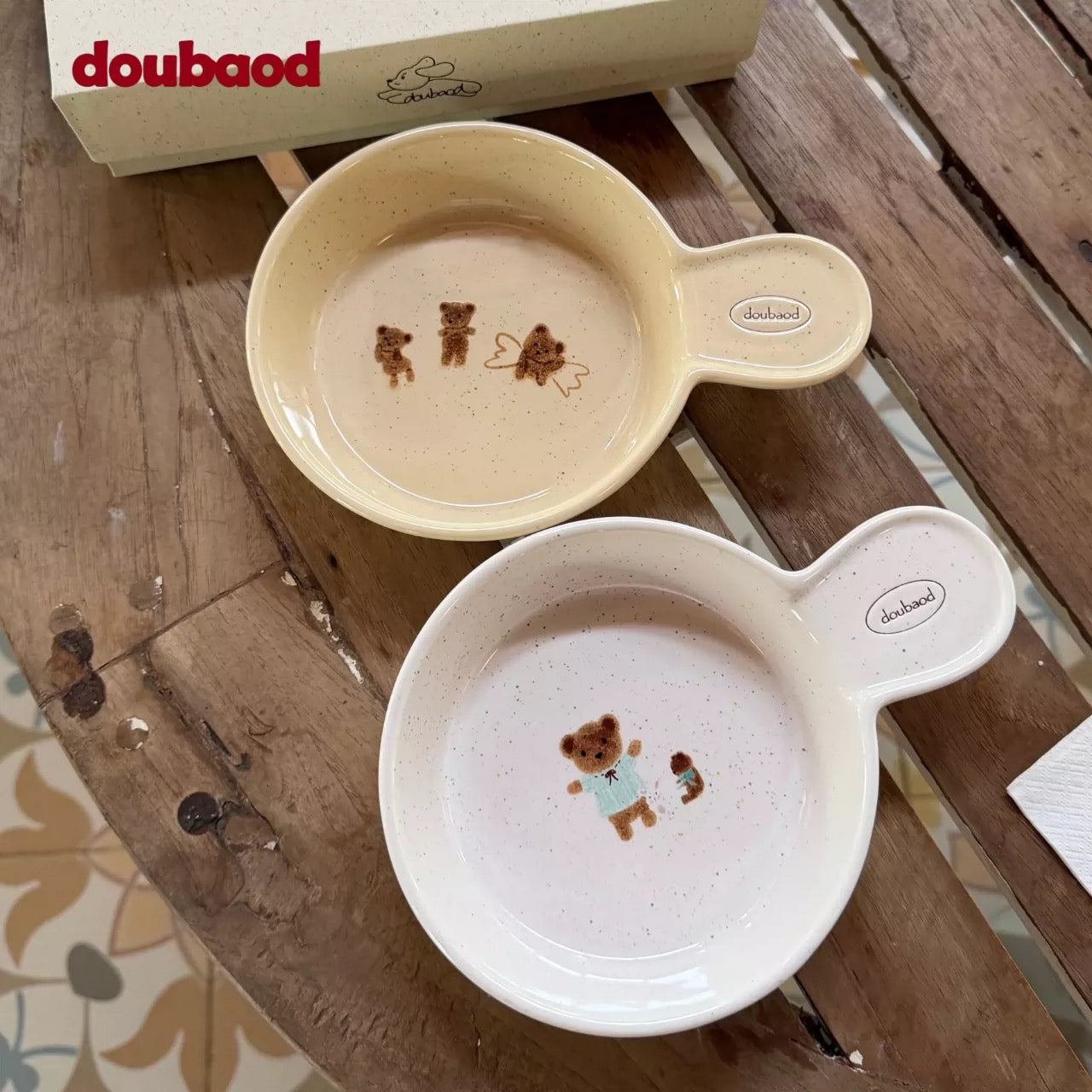 Handle Ceramic Pet Bowl