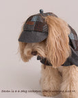 Sherlock Plaid Newsboy Cap --Blue/Grey