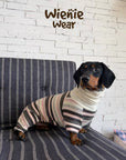 Rabbit Striped Fleece Turtleneck Jumpsuit