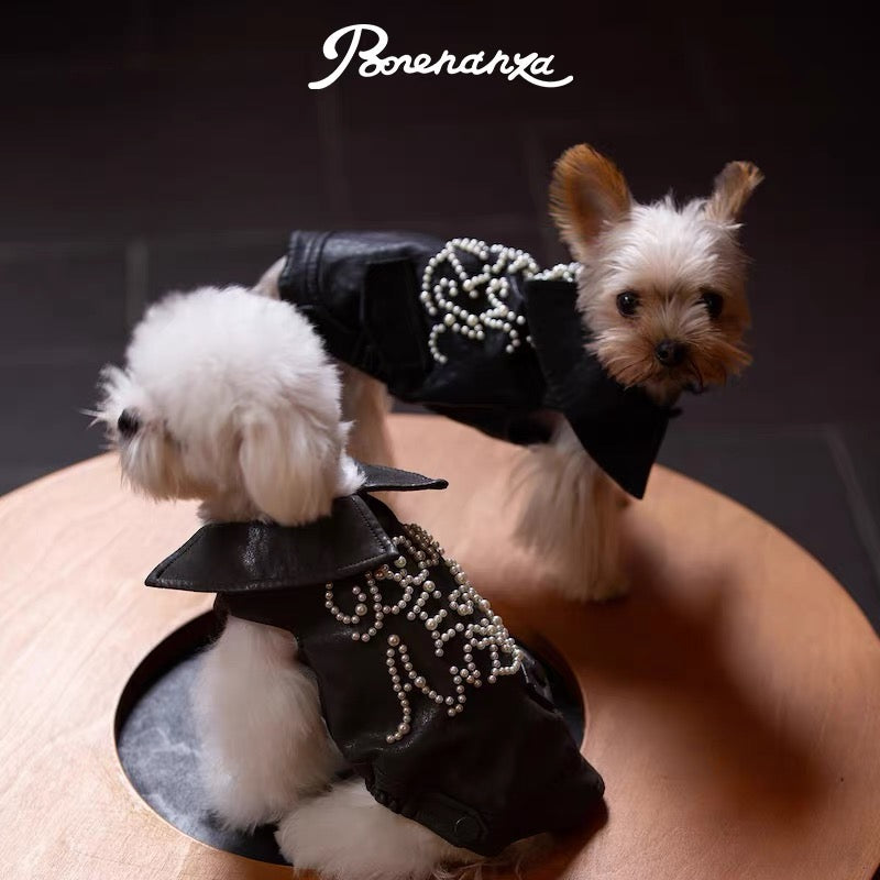 Signature Pearl Leather Jacket