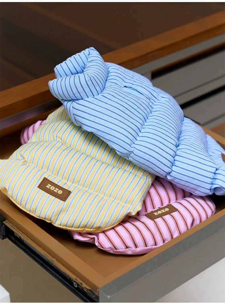 Winter Stripe Puffer Jacket