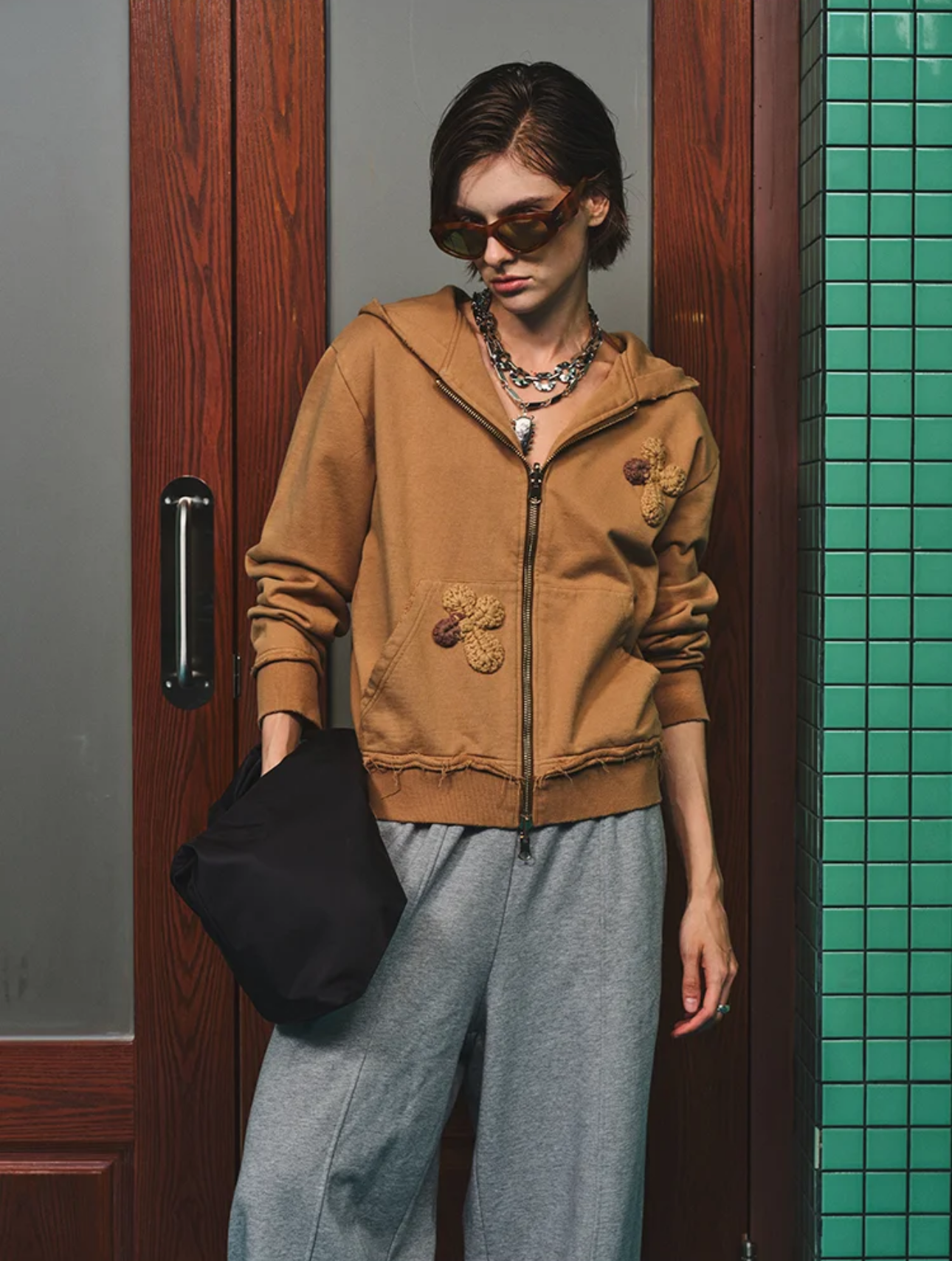 Mocha Bloom Hoodie Jacket (FOR YOU)