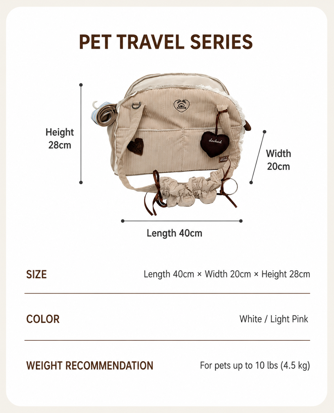 Camille Travel Tote Carrier