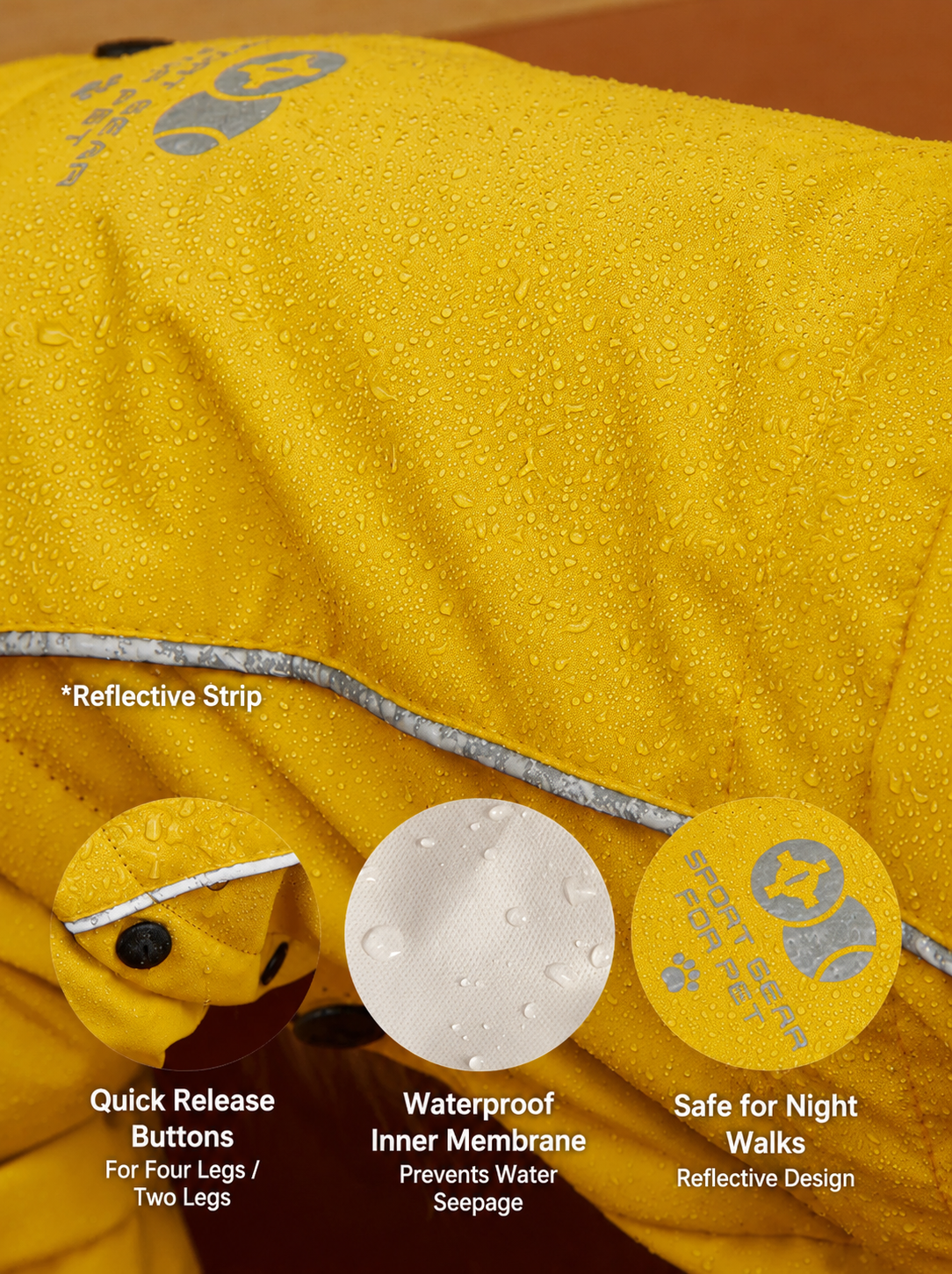 Golden Trail Rain Suit