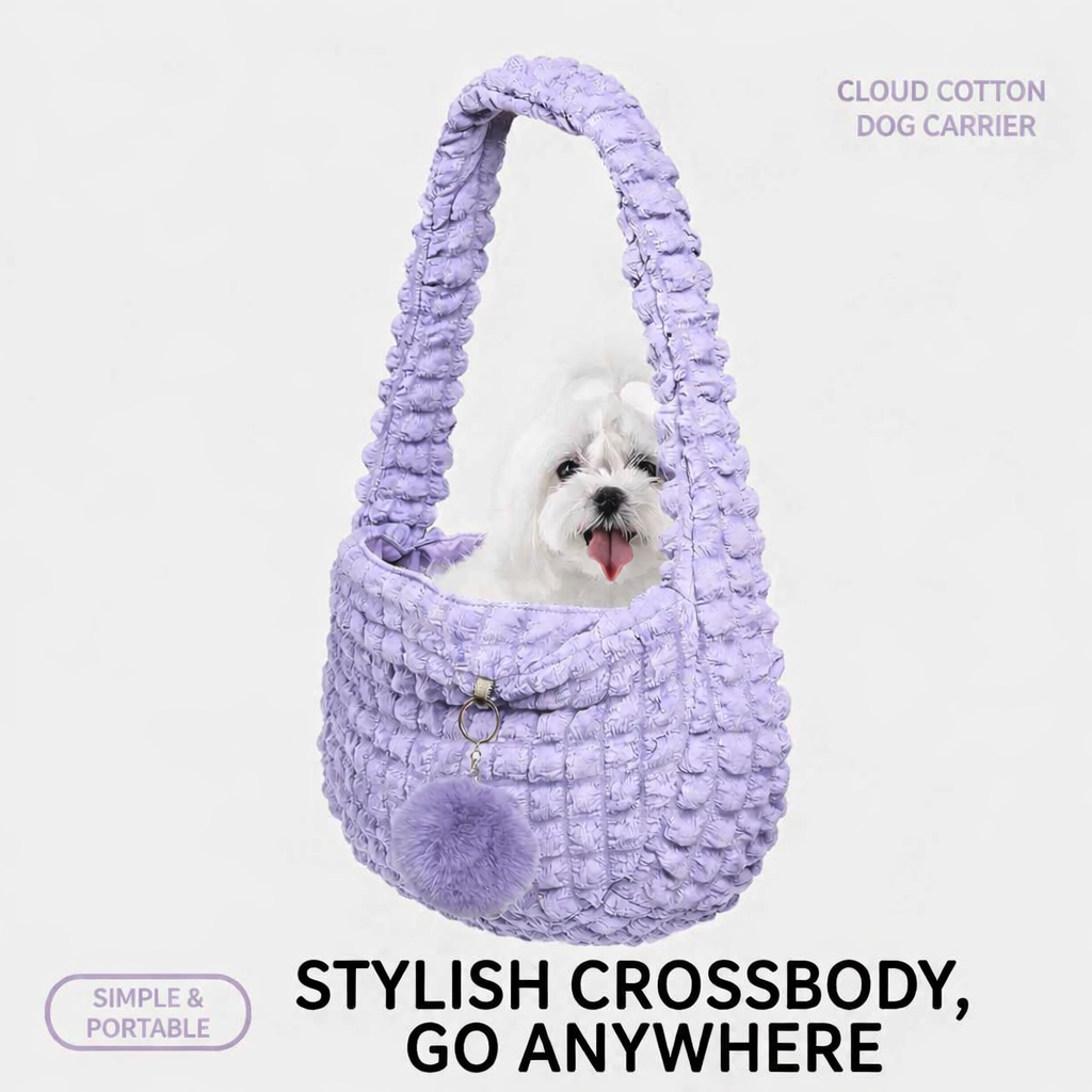 Cloud Plush Tote Pet Carrier Bag Sling Shoulder