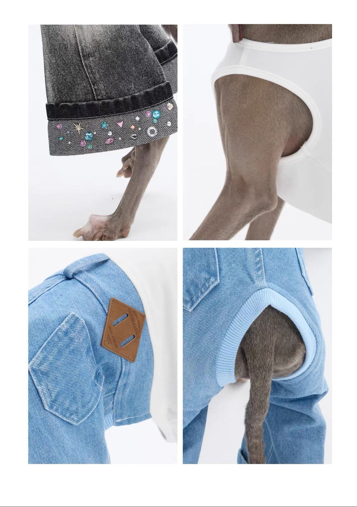 Crystal Gemstone Denim Jeans