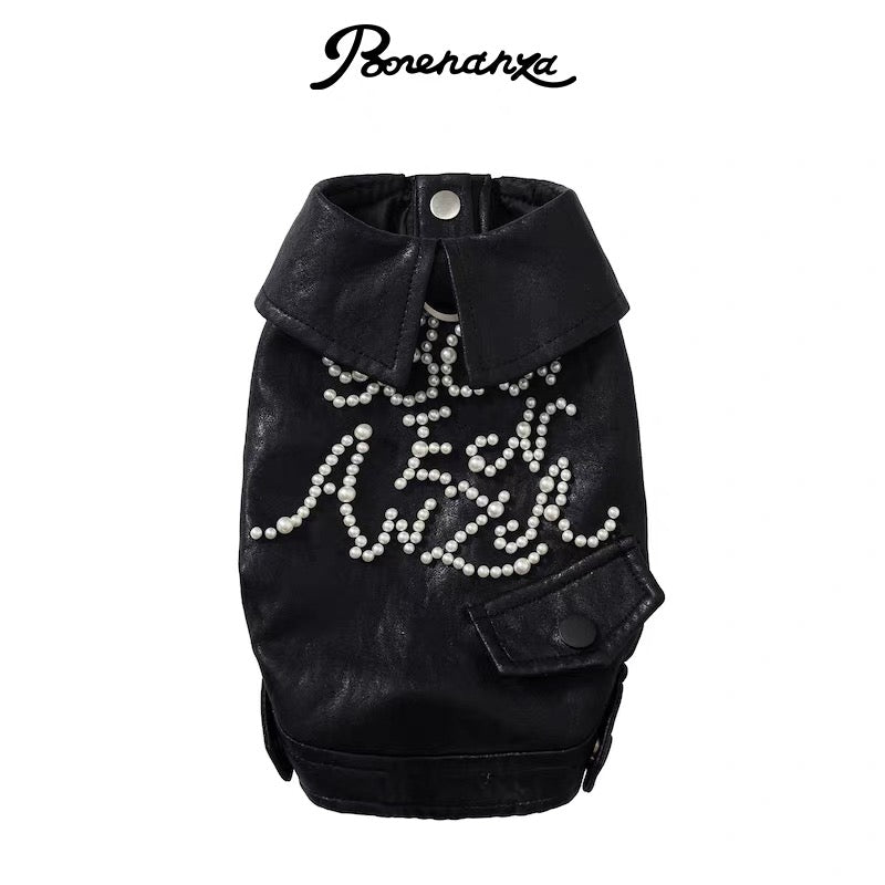 Signature Pearl Leather Jacket