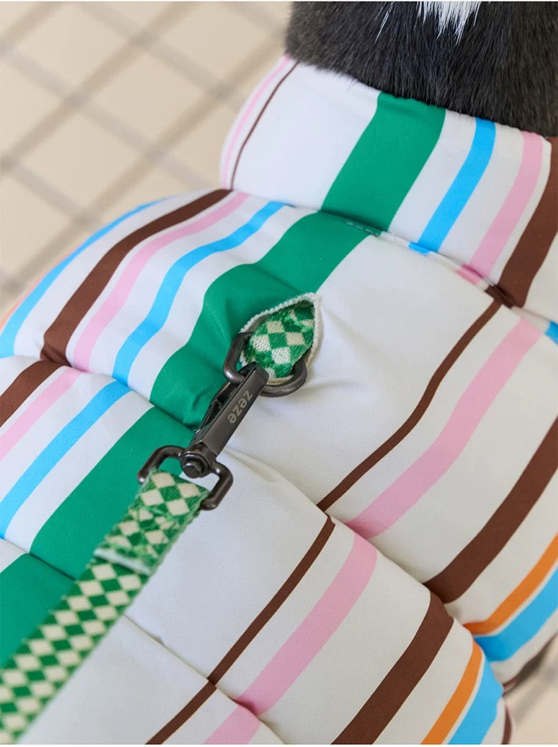 Playful Stripe Puffer