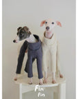 Oatmeal High-Neck Four-Legged Dog Jumpsuit