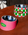 Retro Heartbeat Pet Bowl