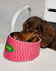 Retro Heartbeat Pet Bowl