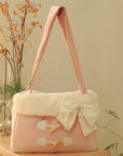 Blush Bow Duffle Pet Carrier