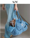 Neo Retro Denim Pet Carrier