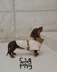 Suede Patchwork Two-Tone Pet Windbreaker