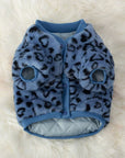 French Bulldog Leopard Faux Fur Jacket