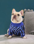 French Bulldog Zebra Print Sweater