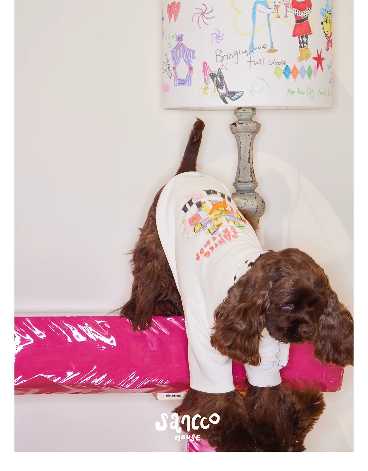Doodle Scarf Bow-Tie Tee