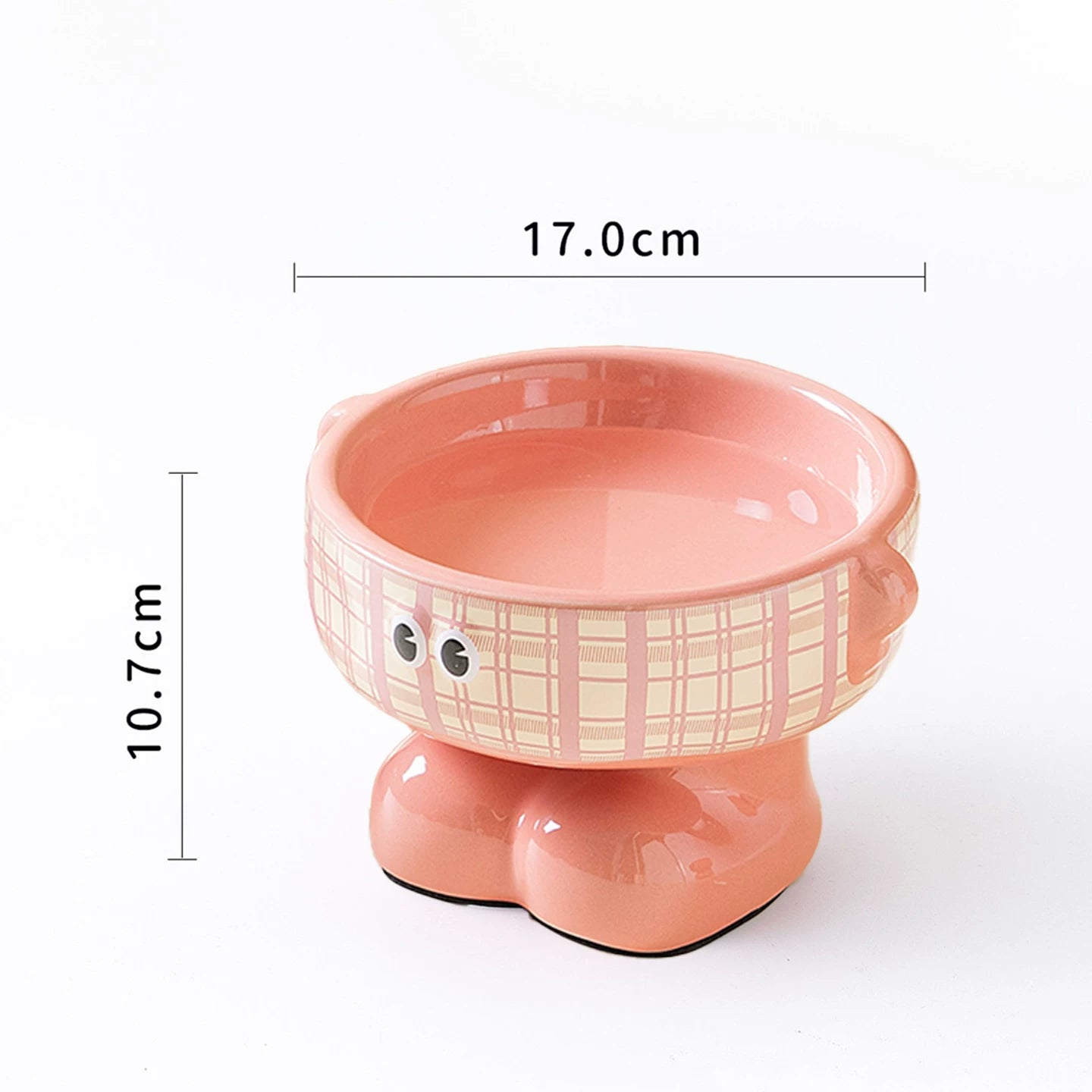 Elevated Ceramic Dog Bowl Cute Raised Pet Bowl