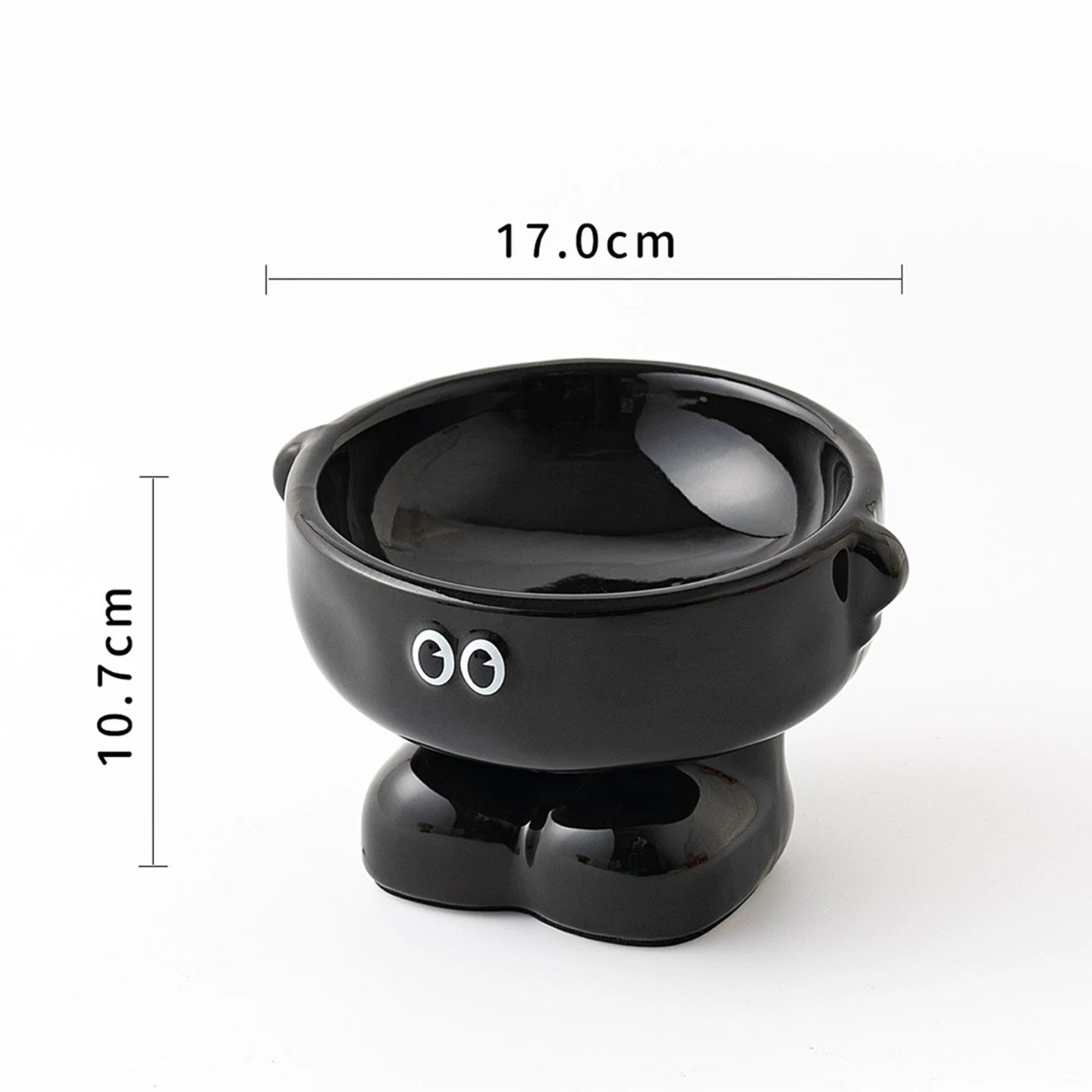 Elevated Ceramic Dog Bowl Cute Raised Pet Bowl