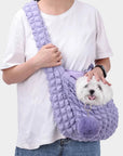 Cloud Plush Tote Pet Carrier Bag Sling Shoulder